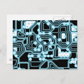 Carte Postale ElecTRON - Bleu / Noir (Devant / Derrière)