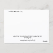 CARTE POSTALE ÉLÉGANCE COURONNE #3 (Dos)