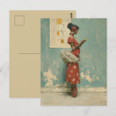 Carte Postale Élégance de ballet vintage  (Devant / Derrière)