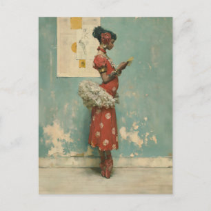 Carte Postale Élégance de ballet vintage