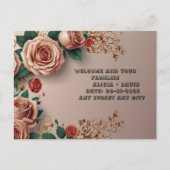 Carte Postale Élégance florale (Devant)