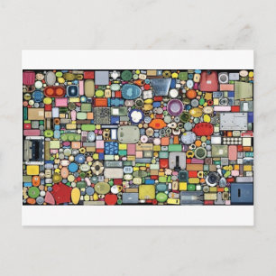 Carte Postale Élégance magique en plastique