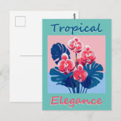 Carte Postale Élégance tropicale (Devant / Derrière)