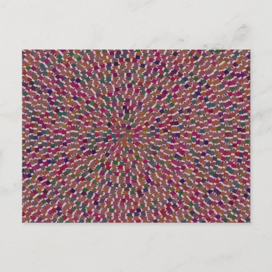 Carte Postale Elégant artiste créé Energy Texture GOODLUCK fun (Devant)