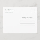 Carte Postale Elégant Baby shower d'automne Orange Little Citrou (Dos)