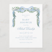 Carte Postale Elégant Baby shower de Boy Boy Blue (Devant)