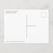 Carte Postale Elégant Beach String Lumières Mariage Enregistrer  (Dos)