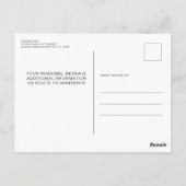 Carte Postale Elégant Bleu Gold Black Parties scintillant Drives (Dos)