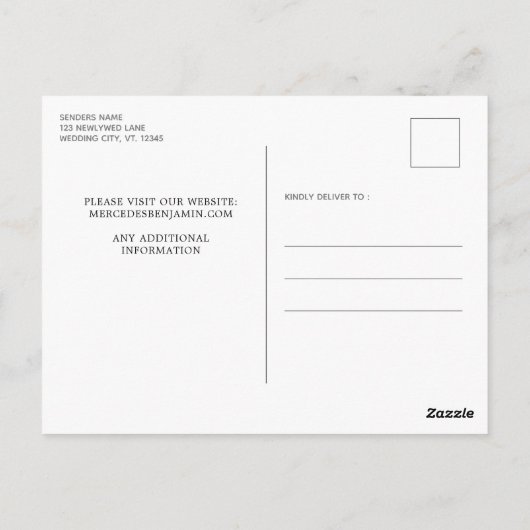 Carte Postale Élégant Bleu Parties scintillant Argent Lecteurs E (Dos)