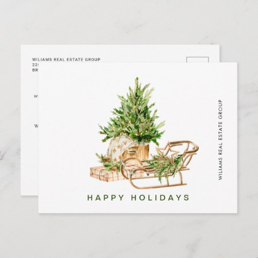 Carte Postale Elegant Bohemian Christmas Composition Company