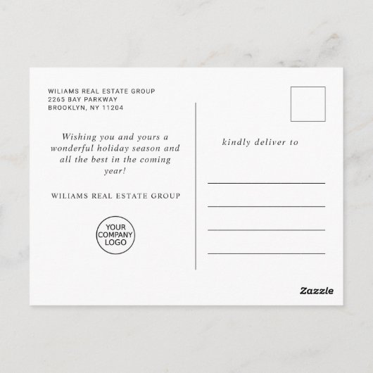 Carte Postale Elegant Bohemian Christmas Composition Company (Dos)