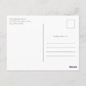 Carte Postale Élégant Boho Cheval Blanc Floral (Dos)