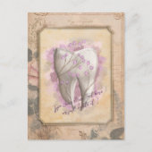 Carte Postale Élégant cadeau dentaire Vintage à l'ancienne (Devant)