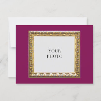 Carte Postale Elégant cadre photo personnel rouge