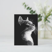 Carte Postale Élégant chat (Debout devant)