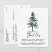 Carte Postale Elegant Christmas Corporate Thank You (Devant / Derrière)