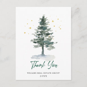 Carte Postale Elegant Christmas Corporate Thank You