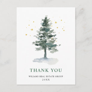 Carte Postale Elegant Christmas Corporate Thank You