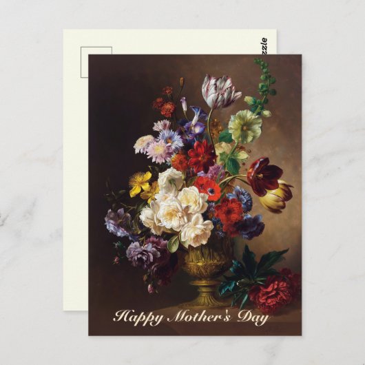 Carte Postale Élégant classique néerlandais Master Still Life Ar (Devant / Derrière)