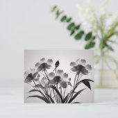 Carte Postale Élégant Cosmos Fleurs en Fleur (Debout devant)