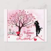 Carte Postale Elegant Couple Lover Valentine's Day (Devant)