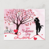 Carte Postale Elegant Couple Lover Valentine's Day (Devant)