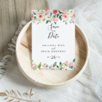 Élégant Dainty Automne Floral Enregistrer la date