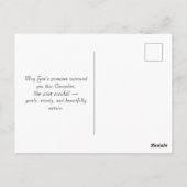 Carte Postale Élégant Décembre Écriture Chrétien Cardinal (Dos)