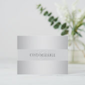 Carte Postale Élégant écriture de script de monogramme modifiabl (Debout devant)