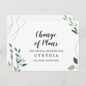 Carte Postale Élégant Élégant Écalyptus simple (Devant / Derrière)