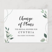 Carte Postale Élégant Élégant Écalyptus simple (Devant)