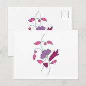 Carte Postale Élégant essentiel de mariage | Été et année (Devant / Derrière)