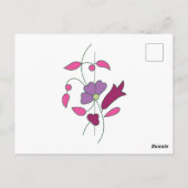 Carte Postale Élégant essentiel de mariage | Été et année (Dos)