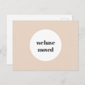 Carte Postale Élégant et chic Moving faire-part (Devant / Derrière)