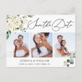 Carte Postale Elégant Eucalyptus 3 PHOTO Mariage Enregistrer la  (Devant)