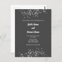 Elégant Faire-part de mariage de strass