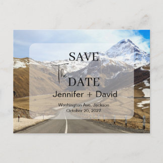 Carte Postale Élégant Faire-Part de Mariage Minimaliste