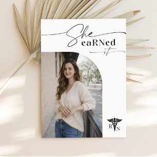 Carte Postale Élégant faire-part de remerciement pour la remise 