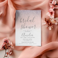 Élégant Faux Ombré Pailleté Rose pour la Mariée