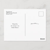 Carte Postale Elégant feuillage végétal Sage Green Merci (Dos)