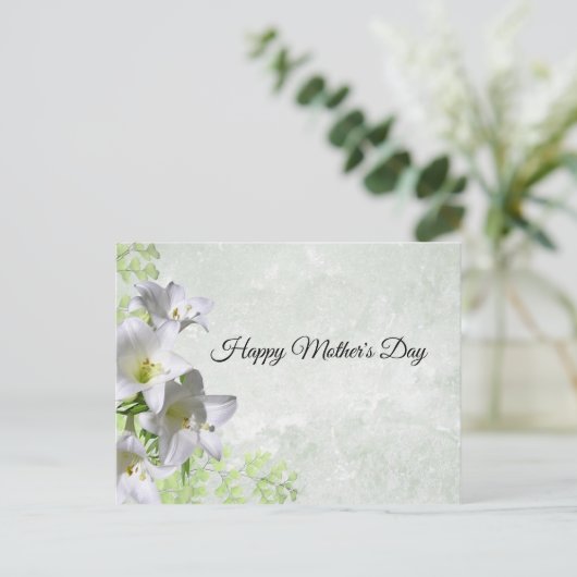 Carte Postale Élégant, Floral, Lys (Debout devant)