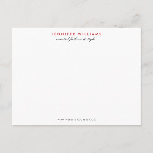 Carte Postale Elégant Glamor Mod Stylist Poshmark Merci (Dos)