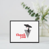 Carte Postale Élégant Glamour Mod Stylist Poshmark Merci (Debout devant)