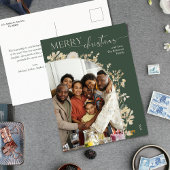 Carte Postale Élégant Green 1 Photo Arch Joyeux Noël