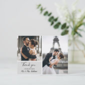 Carte Postale Elegant Grey 2 Photo | Merci (Debout devant)