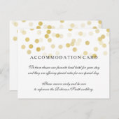 Carte Postale Élégant Hébergement Gold Foil Parties scintillant (Devant / Derrière)