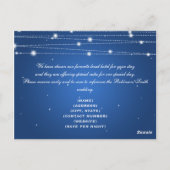 Carte Postale Élégant Hébergement Sparkling Lines Sapphire (Dos)