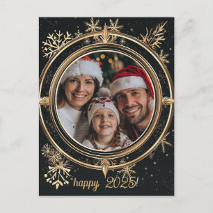 Carte Postale Élégant hiver Bonne année