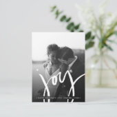 Carte Postale Elégant intemporel Simple JOY HOLIDAYS PHOTO (Debout devant)