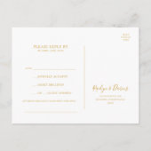 Carte Postale Elégant jardin fleuri | Pastel Song Request RSVP (Dos)